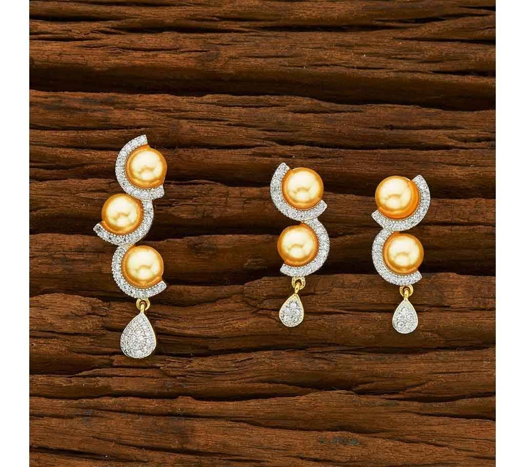 CZ HANDCRAFTED PENDANT SET 55130 (by Pink Point - KJ55130)