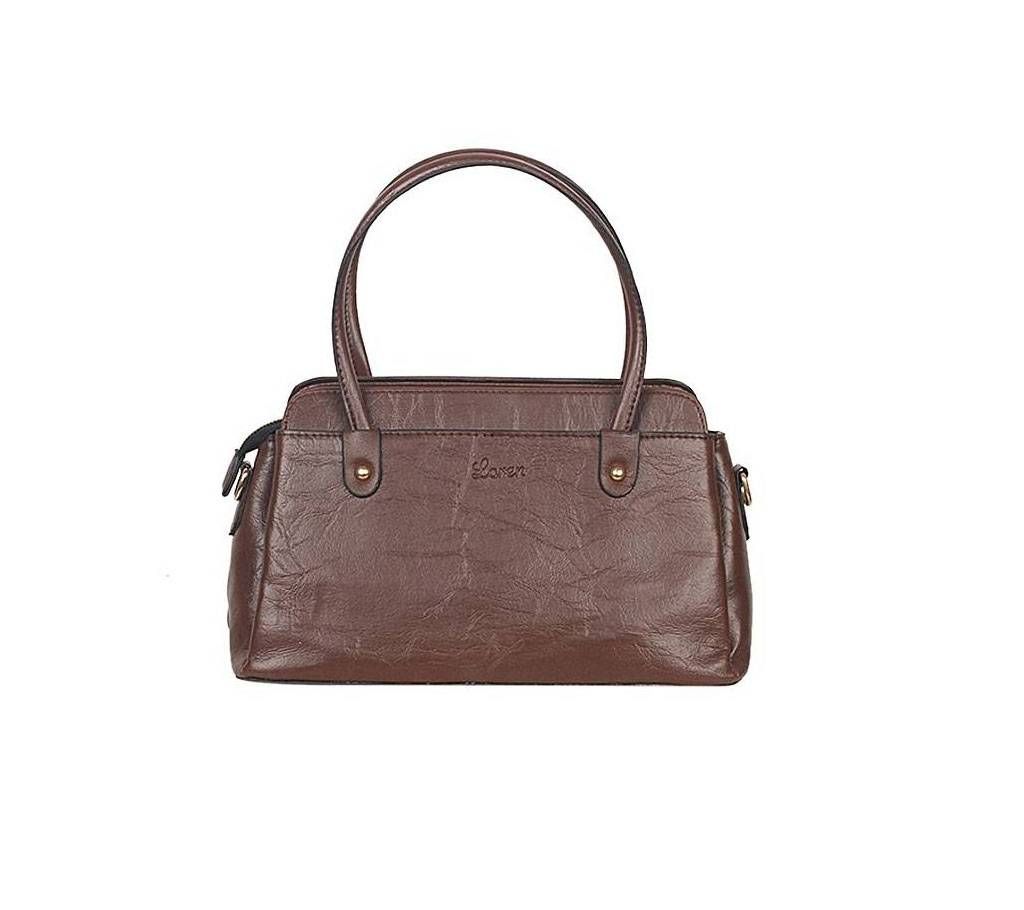 Coffee Artificial Leather Hand Bag for Women
