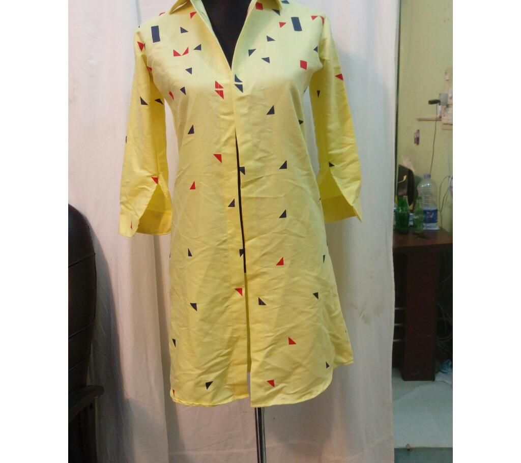 Ladies Cotton Long Shirt