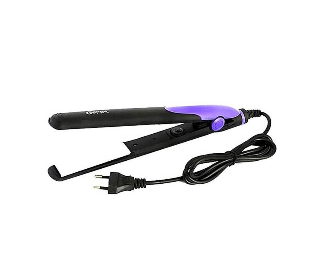 Gemei GM-1954 Professional Hair Straightener - Black And Blue