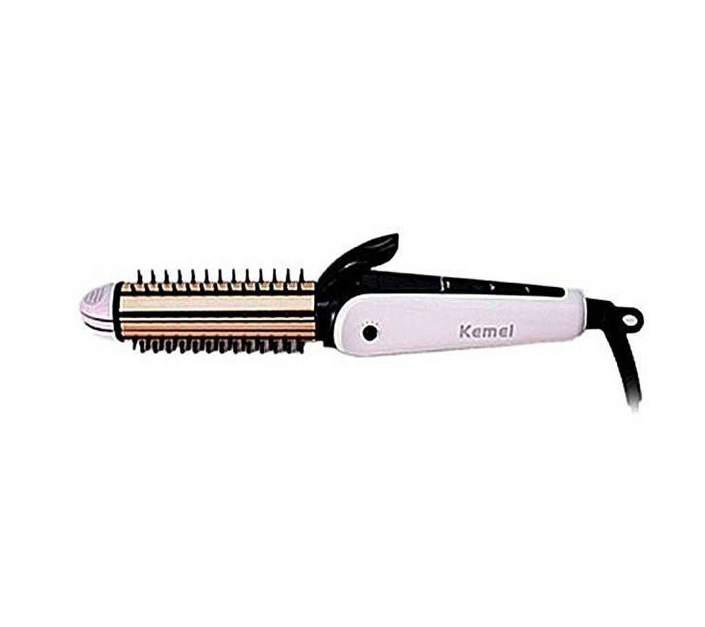 Kemei KM-6877 (3-In-1) Multifunctional Hair Curlier & Straightener