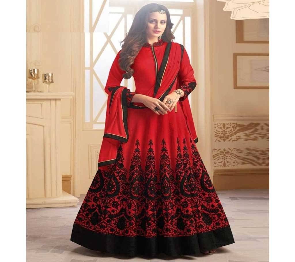 Semi-Stitched Linen Long Party Suit (Copy)