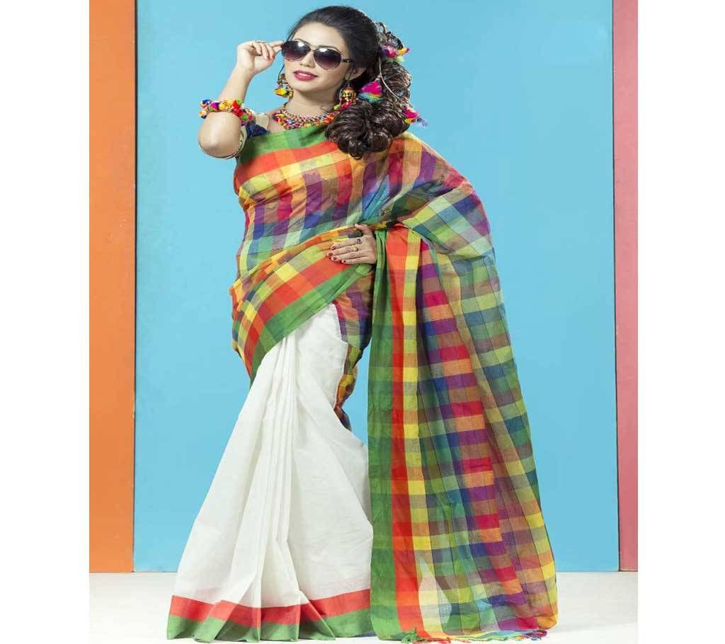 Rong-Rongila Tangail Cotton Sharee