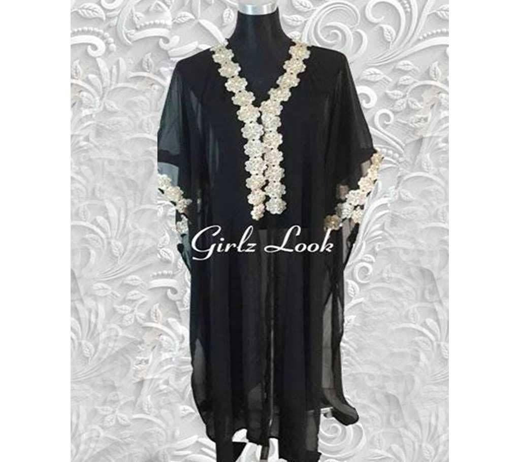 Stitched Weightless Georgette Abaya