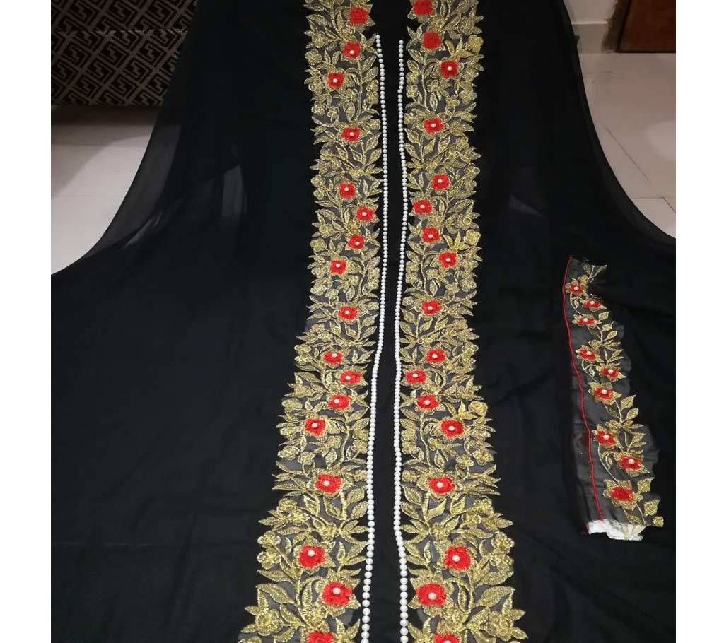 Unstitched Georgette & Embroidery Single kamij Kurti
