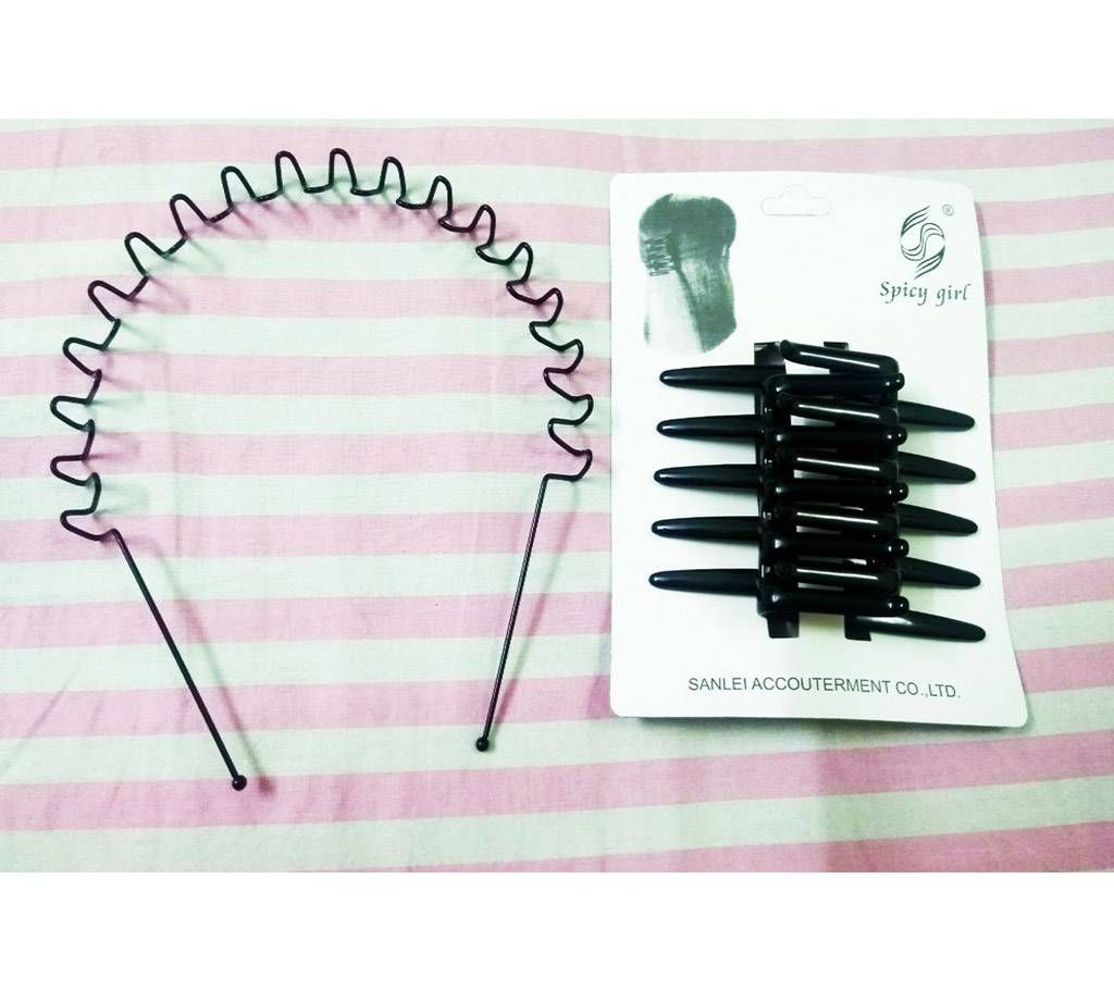 Hair clip and round band