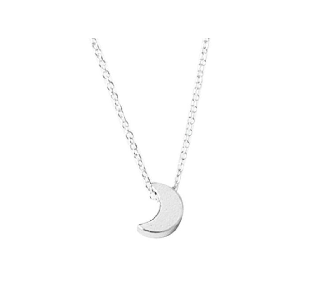 Cute Small Moon Pendant Necklace for Women