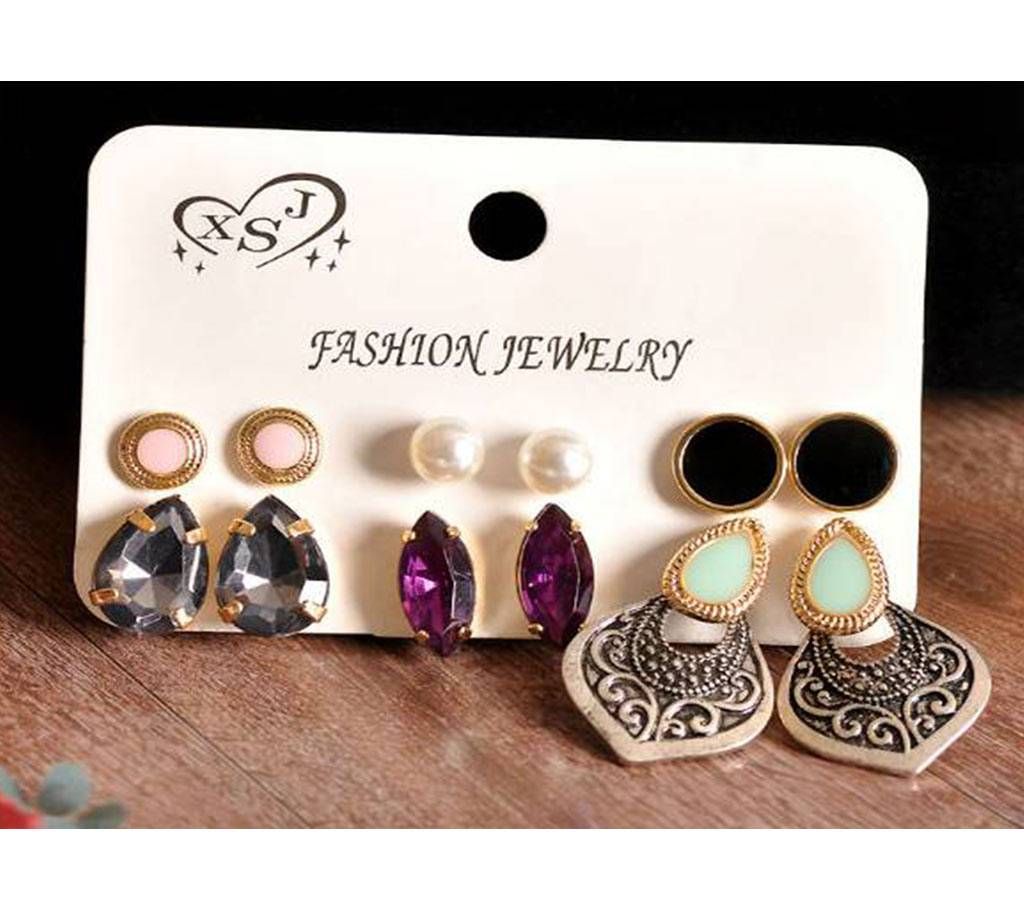 3 Pairs Earring Set