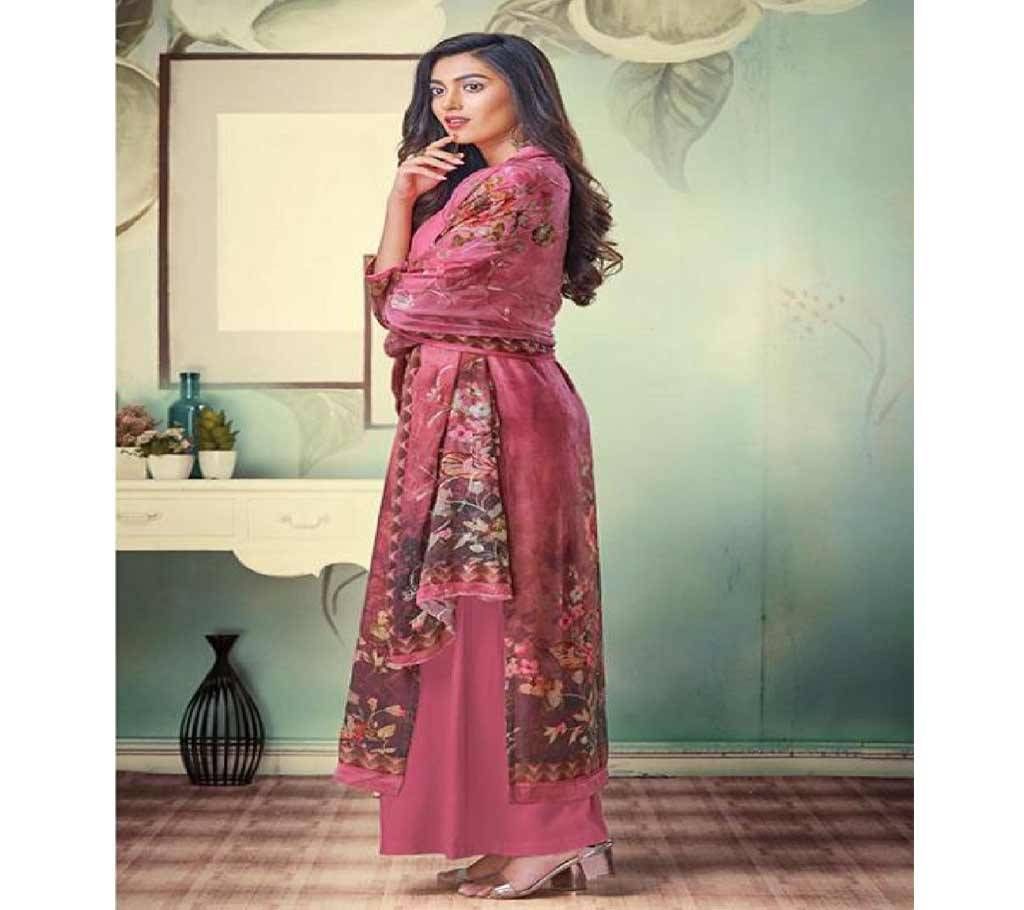 Unstitched Vivek Parina Three piece (100% Indian ) Malai cotton