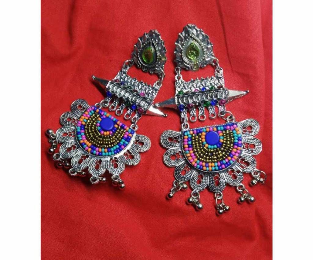 Afghani oxidised earring