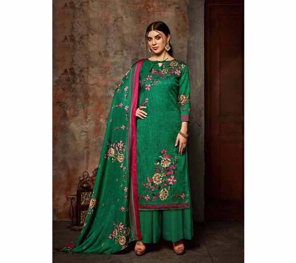 Unstitched Pasmina Digital Print salwar kameez for women 