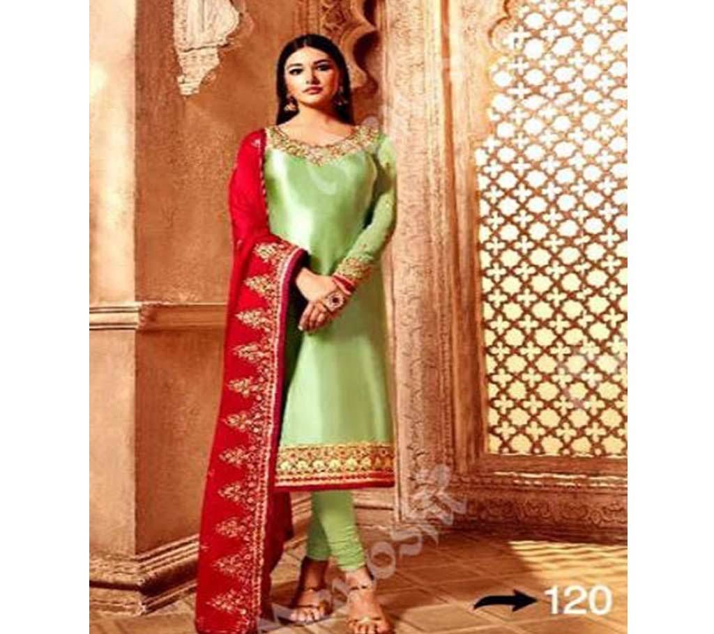 Indian Unstitched Georgette 3Pcs For Women Multi-color