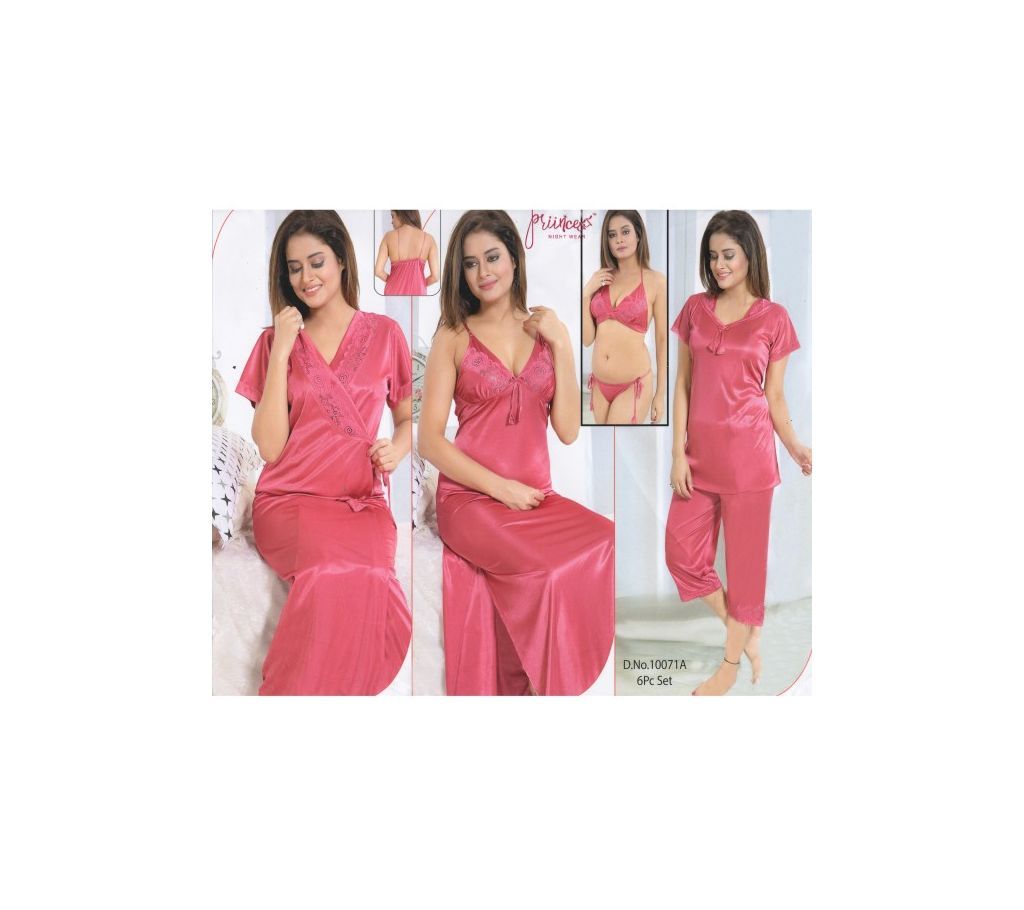 Fashionable Six Part Nighty-10071 A