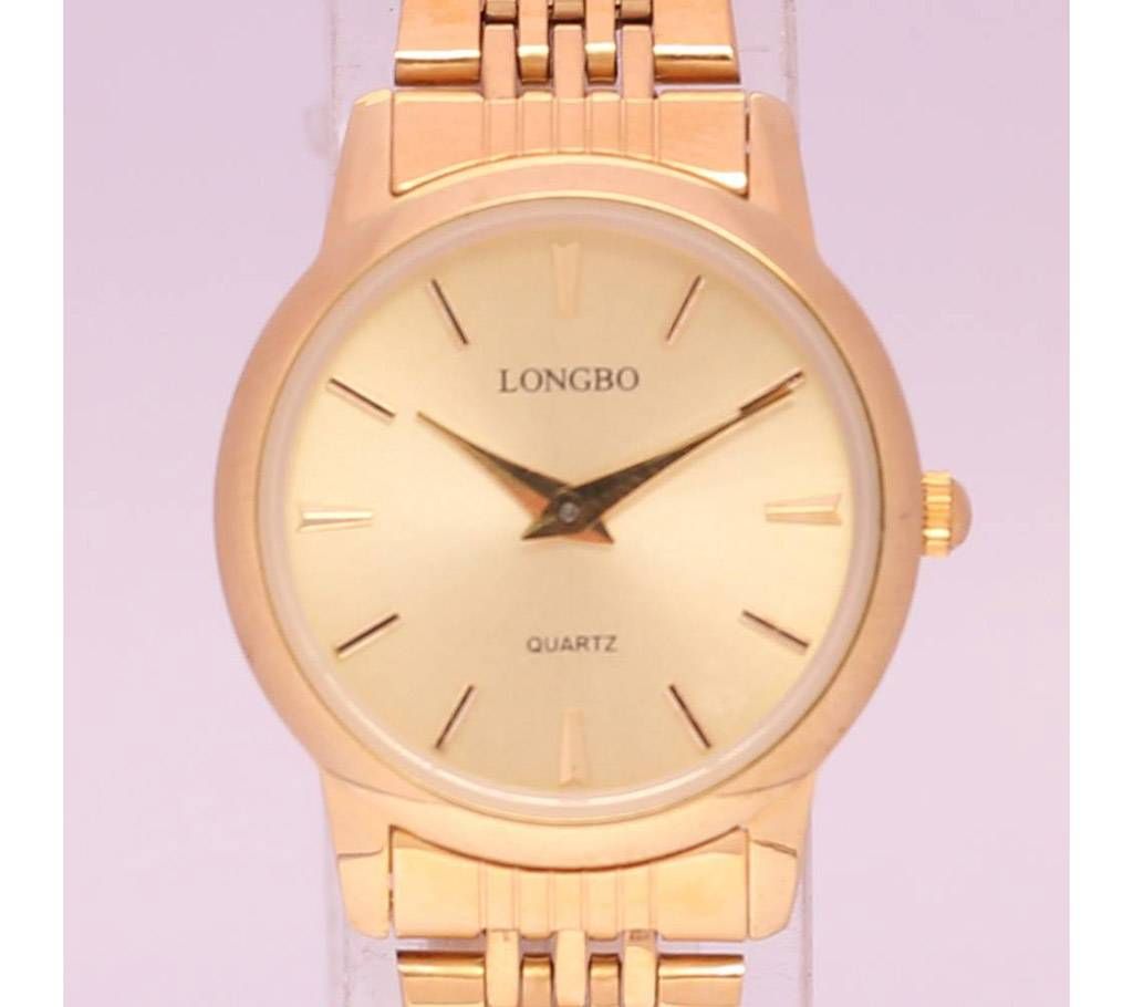 LONGBO Golden Wrist Watch For Women