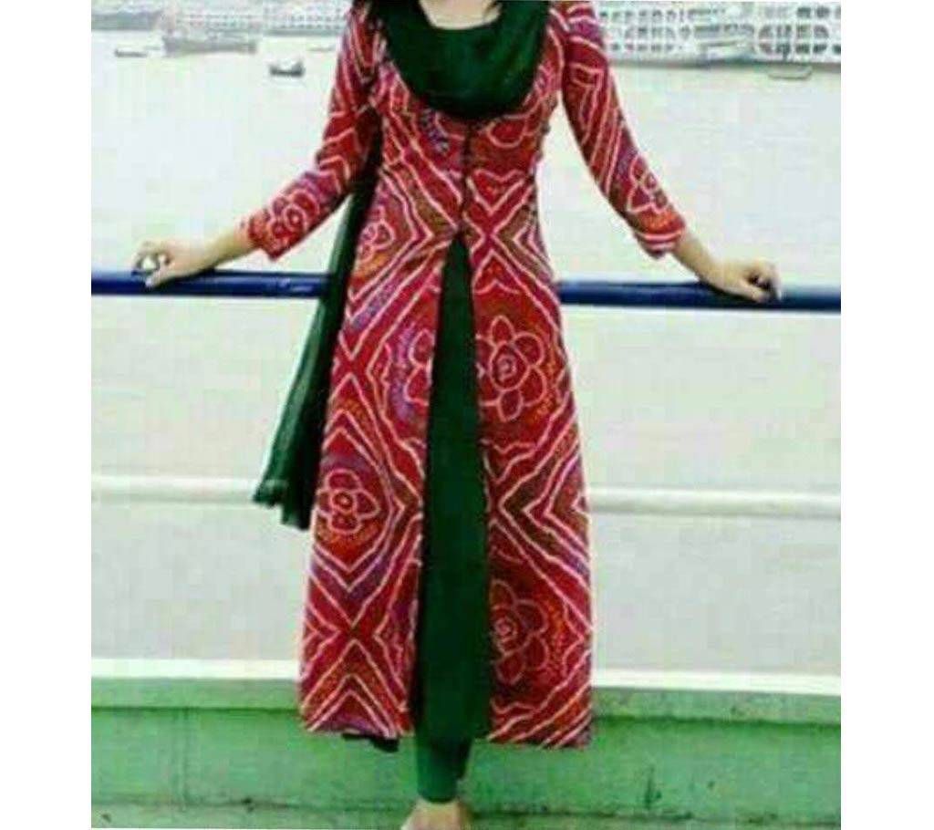 Unstitched full set salwar kameez