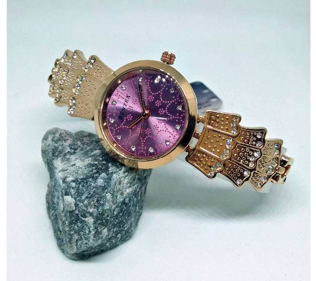 "Purple Dial Cooper Color RENTEX Watch for Women"
