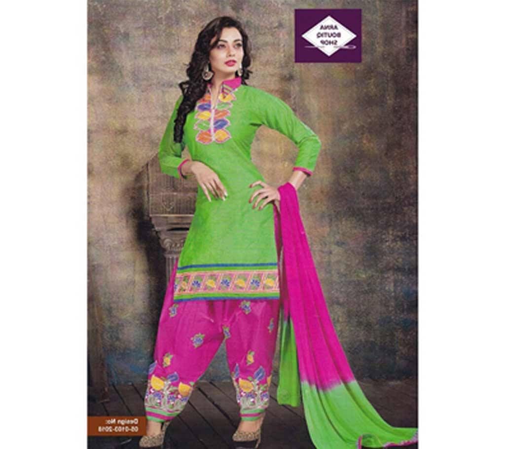Unstitched Weaving Embroidery Three pcs (Copy)