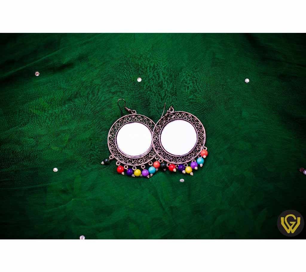 Silver Mirror Earrings