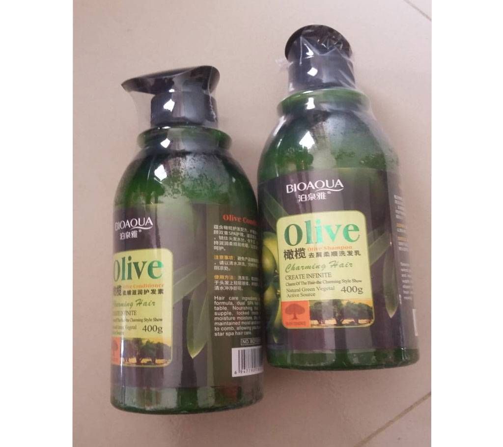 BIOAQUA Olive Shampoo - 400ml - JAPAN 