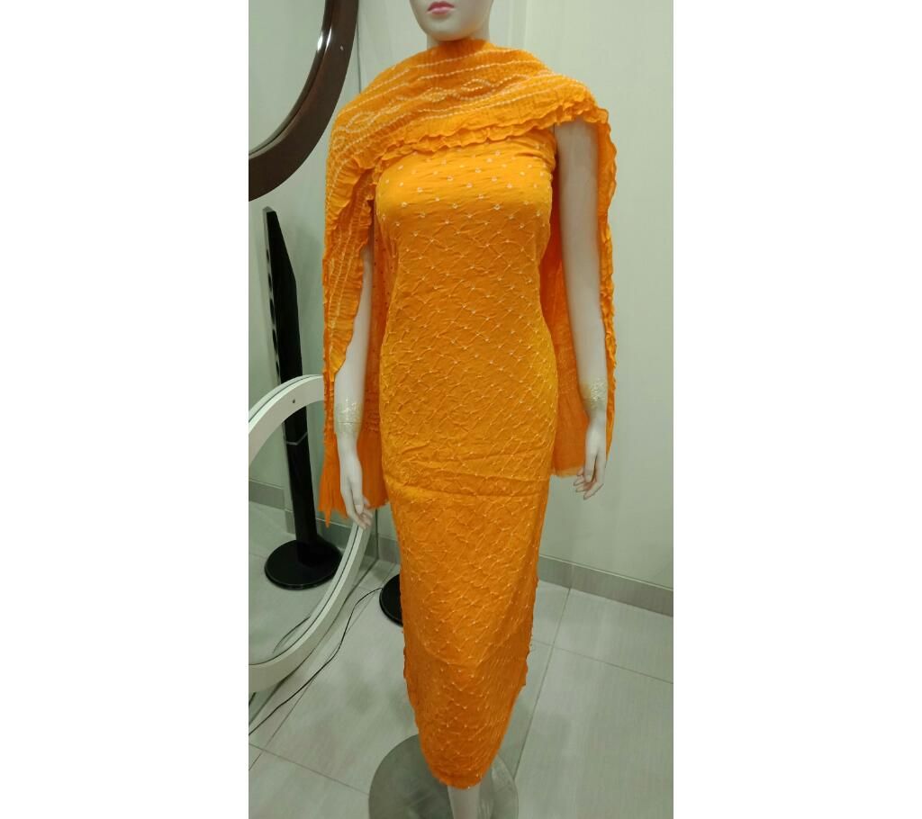 Unstitched Chunri Cotton Three-pcs