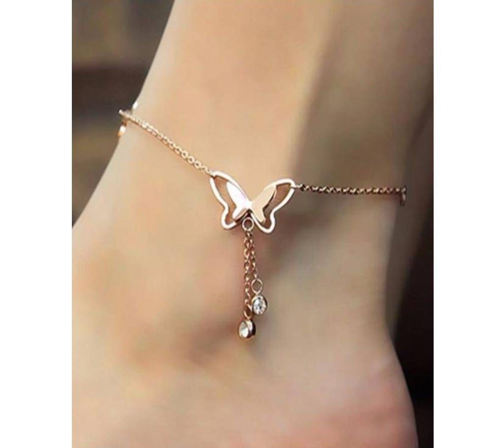 Butterfly Pendant Anklets