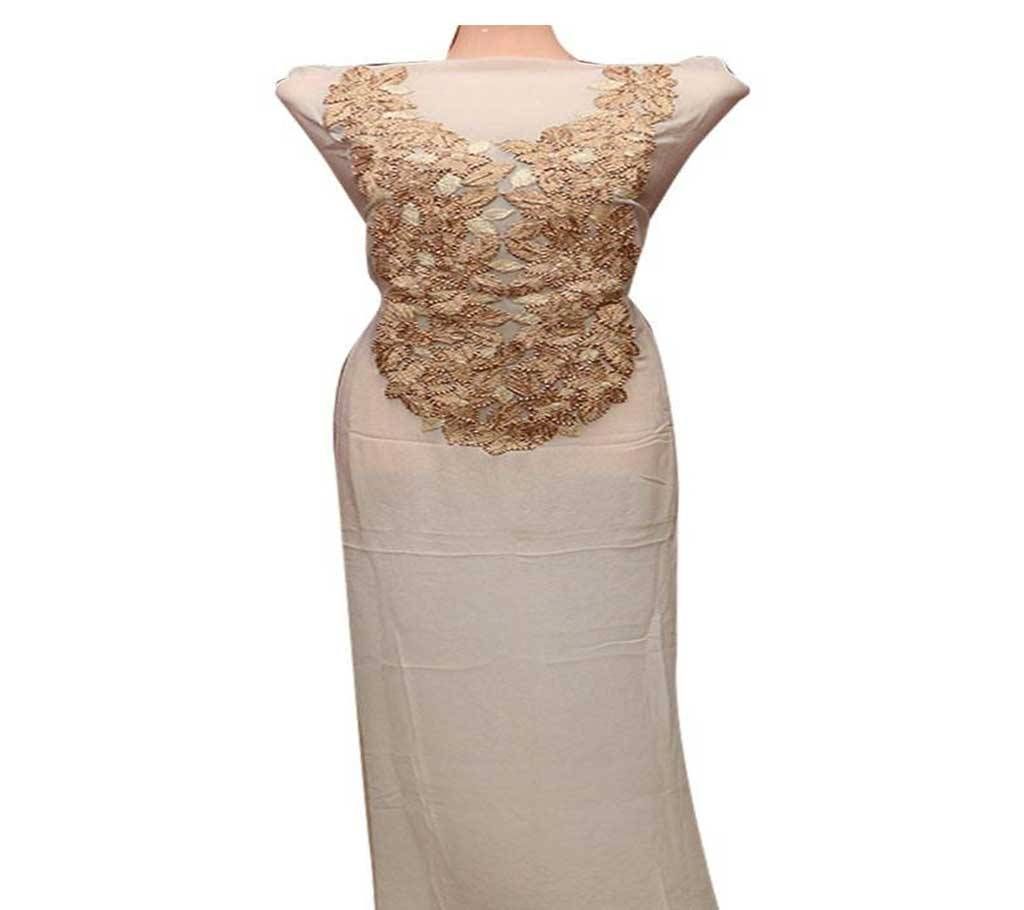 Unstitched Indian Ribbon Georgette Kameez 1 Pc Copy