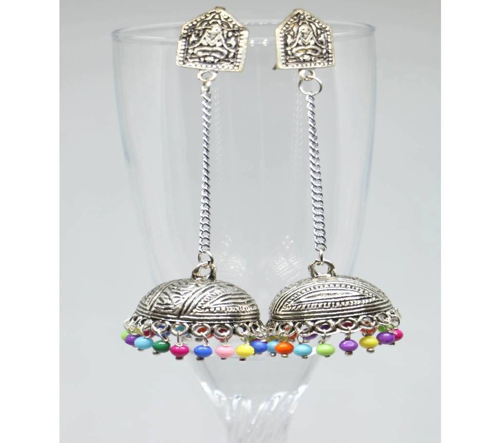 Silver color chain Jumka 