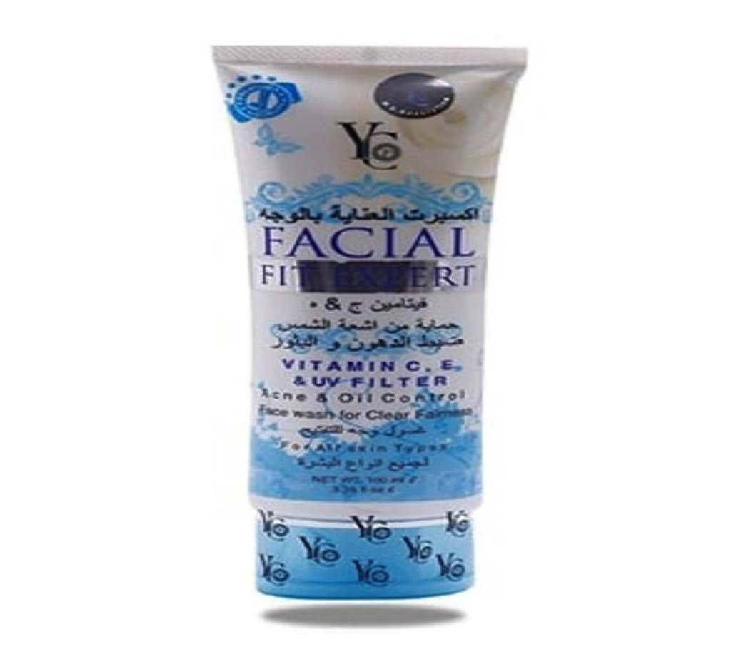YC Facial Fit Expert Pink & Blue Face Wash - Thailand 