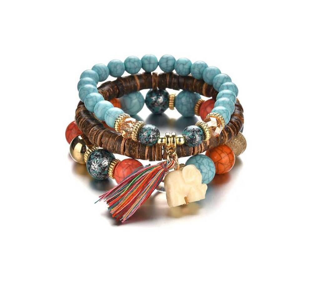 Multi-layer Blue Tourmaline Bracelet