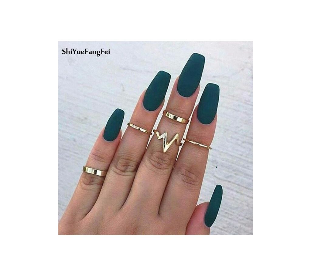 New fashion trendy jewelry Lightning Waves Finger Ring Set Gift For Women