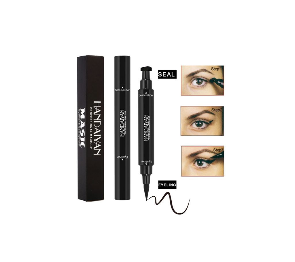 Waterproof Sunscreen Eyeliner with winged stamp (Halal)
