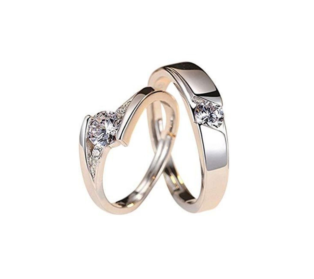 Diamond Stone Couple Finger Ring