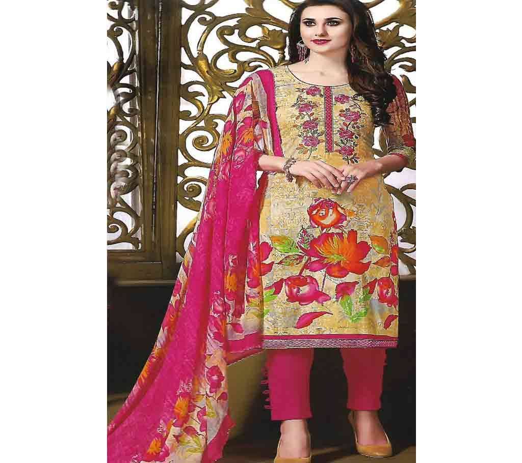 Indian Cambric Cotton Embroidery Dress