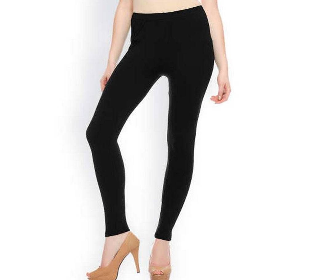 Women Comfortable Cotton Spandex BLACK Leggings