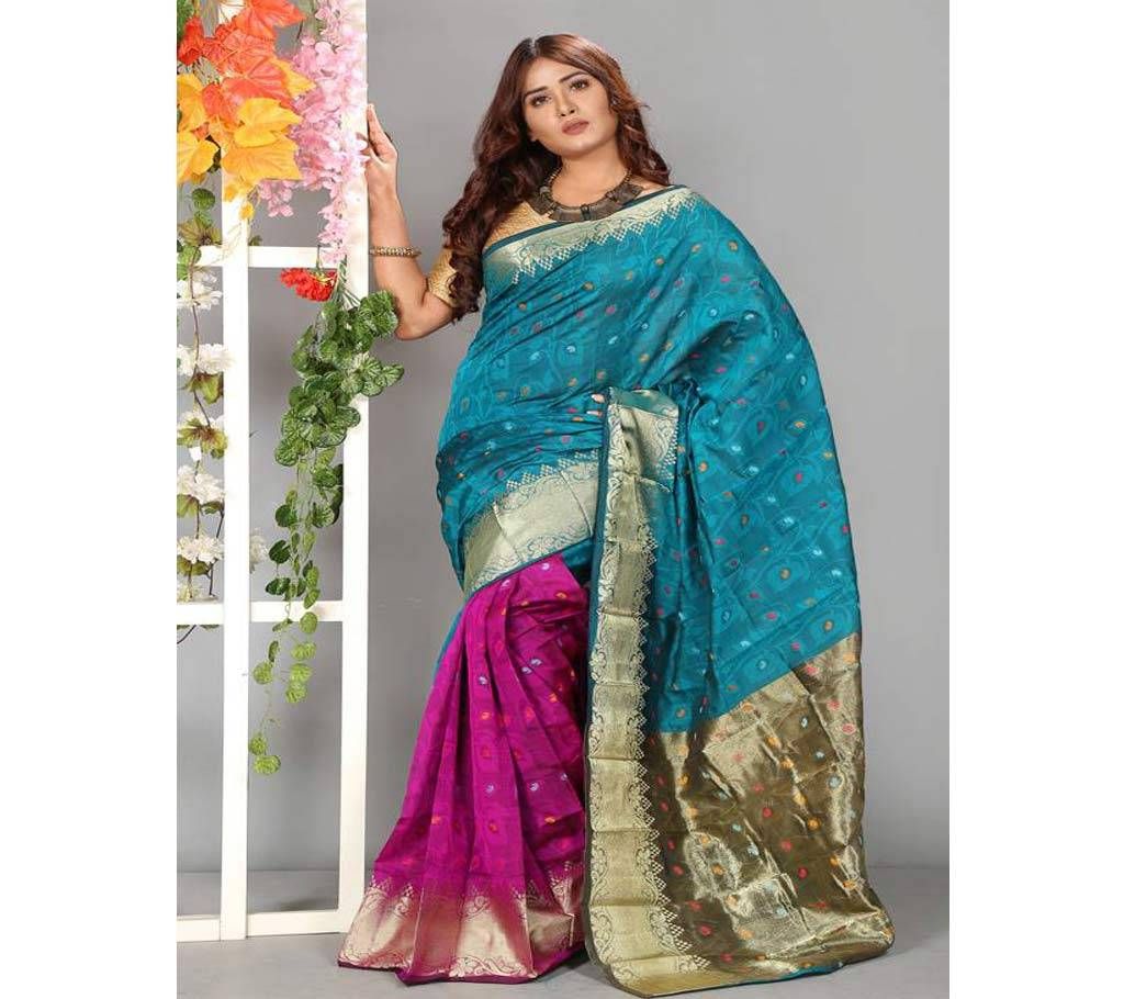 Silk Saree Full Body Works 13 Haat With Blouse