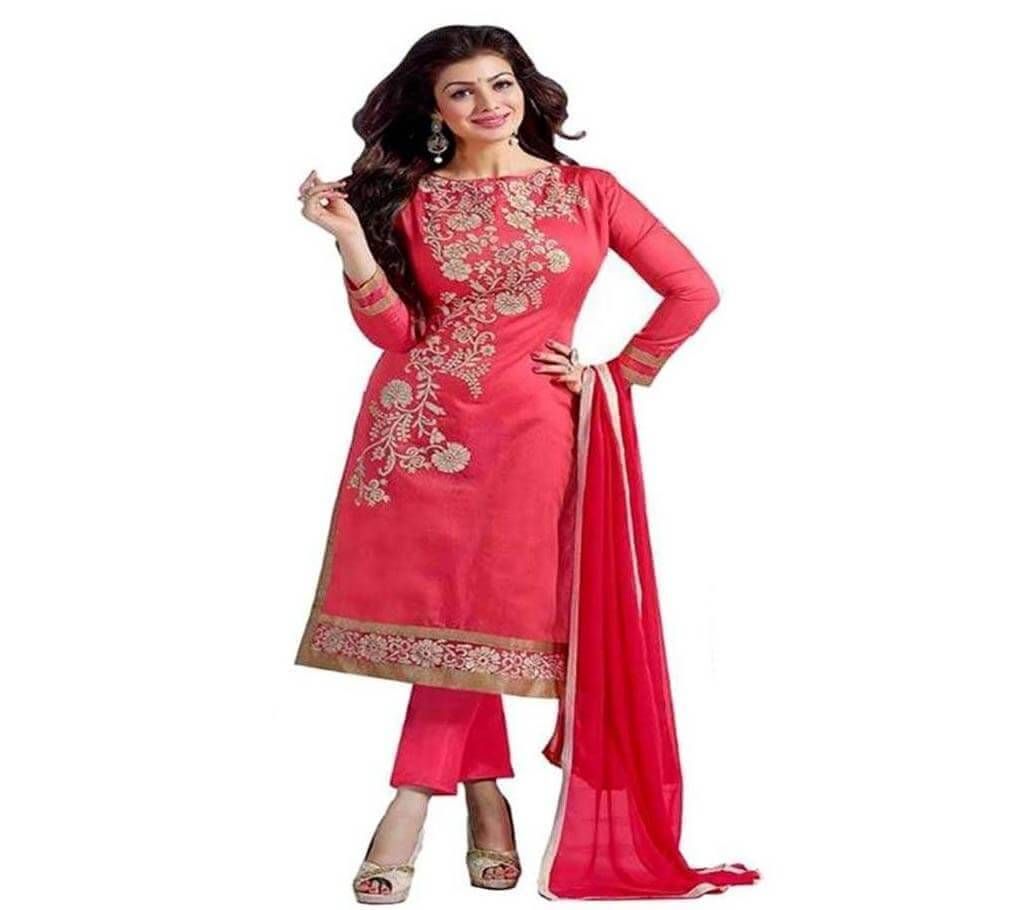Unstitched Regular cotton three-piece regular