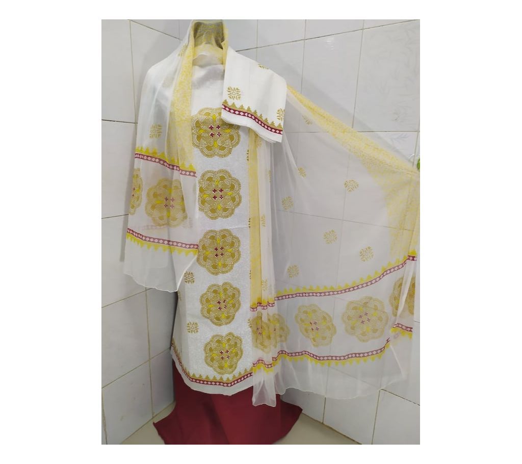 Block Print Cotton Four Piece 113