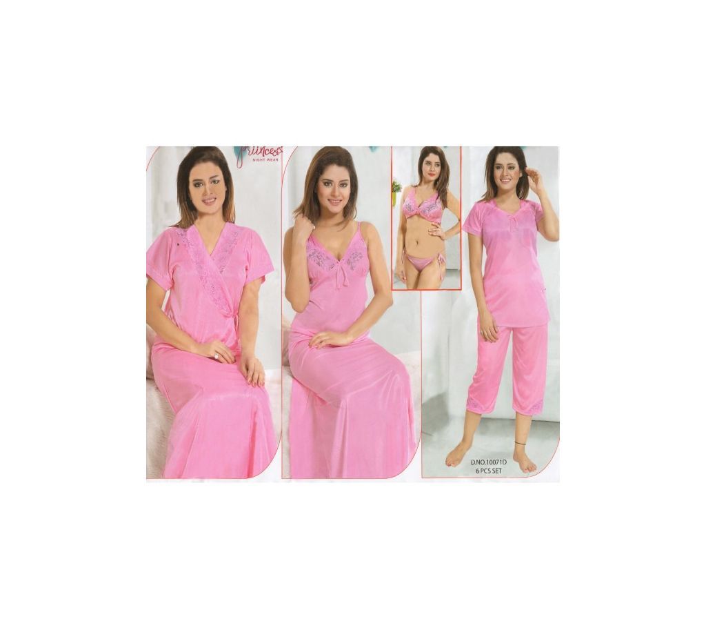 Fashionable Six Part Nighty-10071 D
