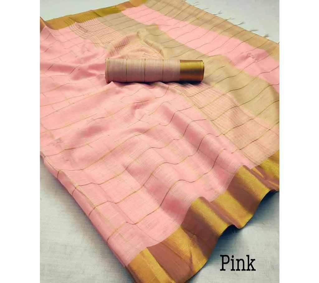 Pink Linen Sharee 