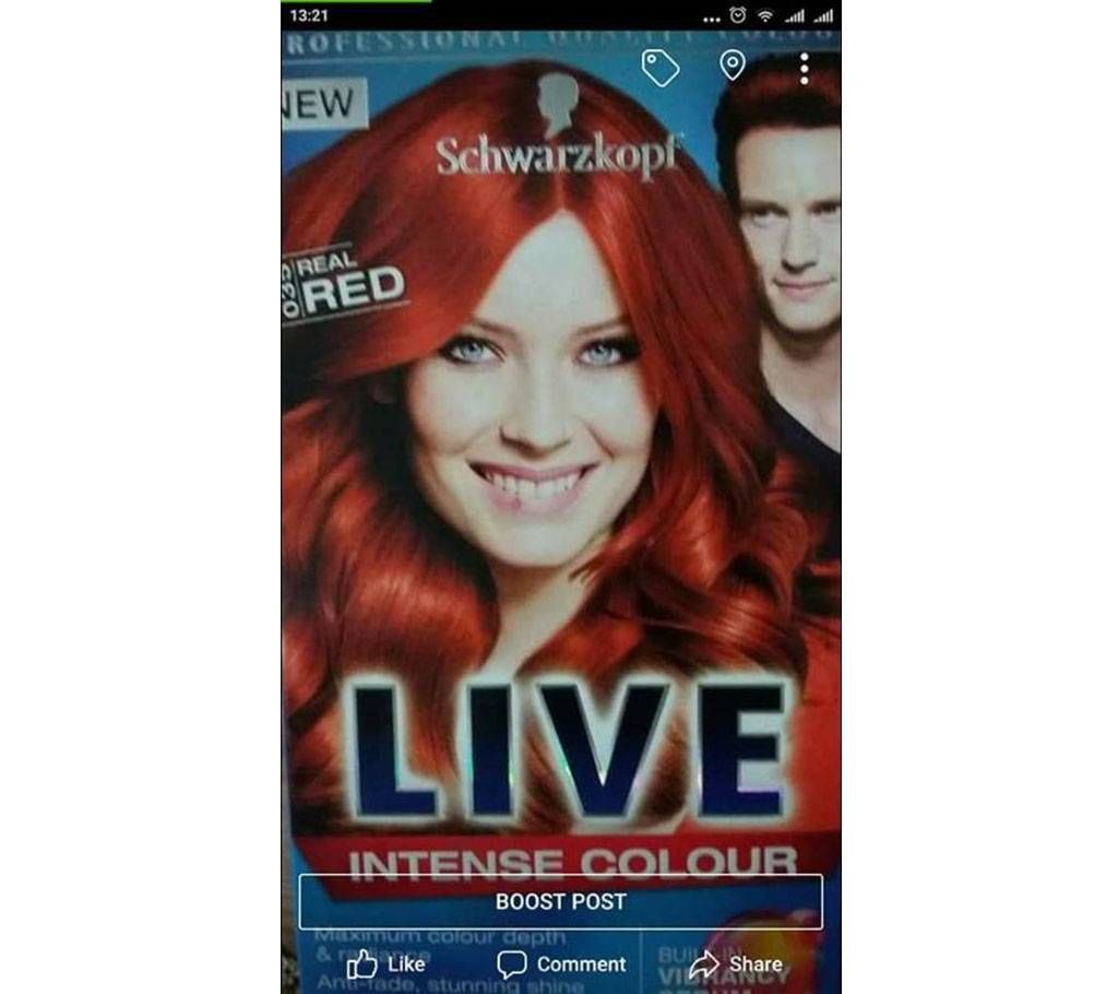 Schwarzproof Live Real Red Hair color (UK)