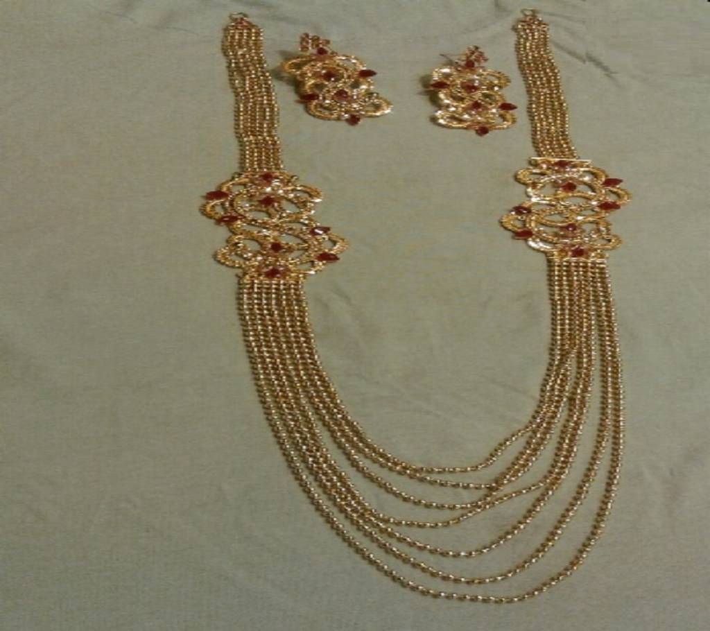 Ladies Gold Plated Necklace Set