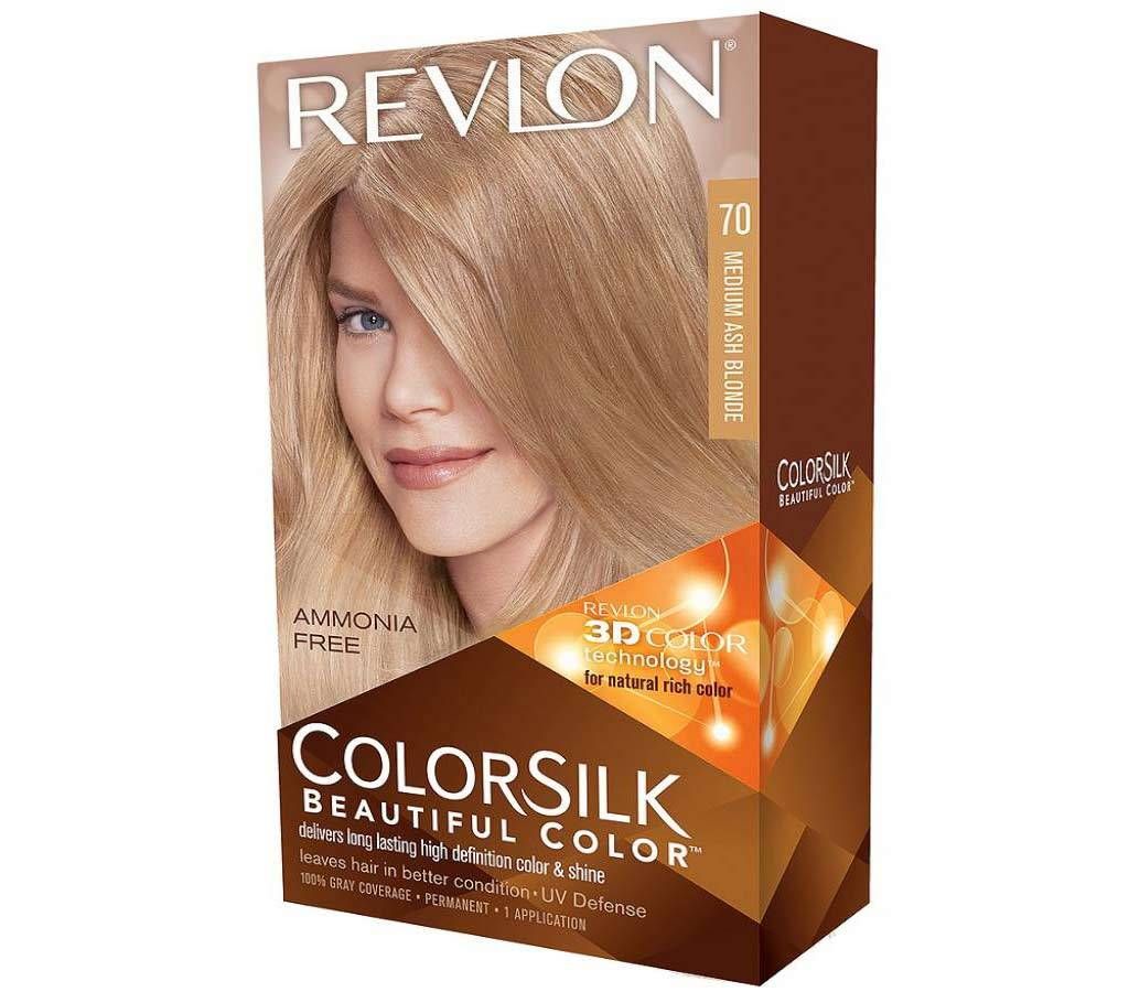 Revlon ColorSilk hair color Medium Ash Blonde 70 USA 