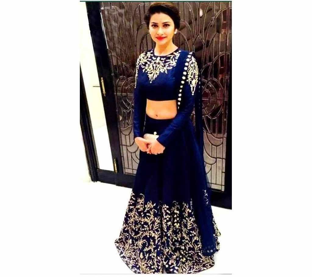 Unstitched Georgette Embroidery Lehnga (Copy)