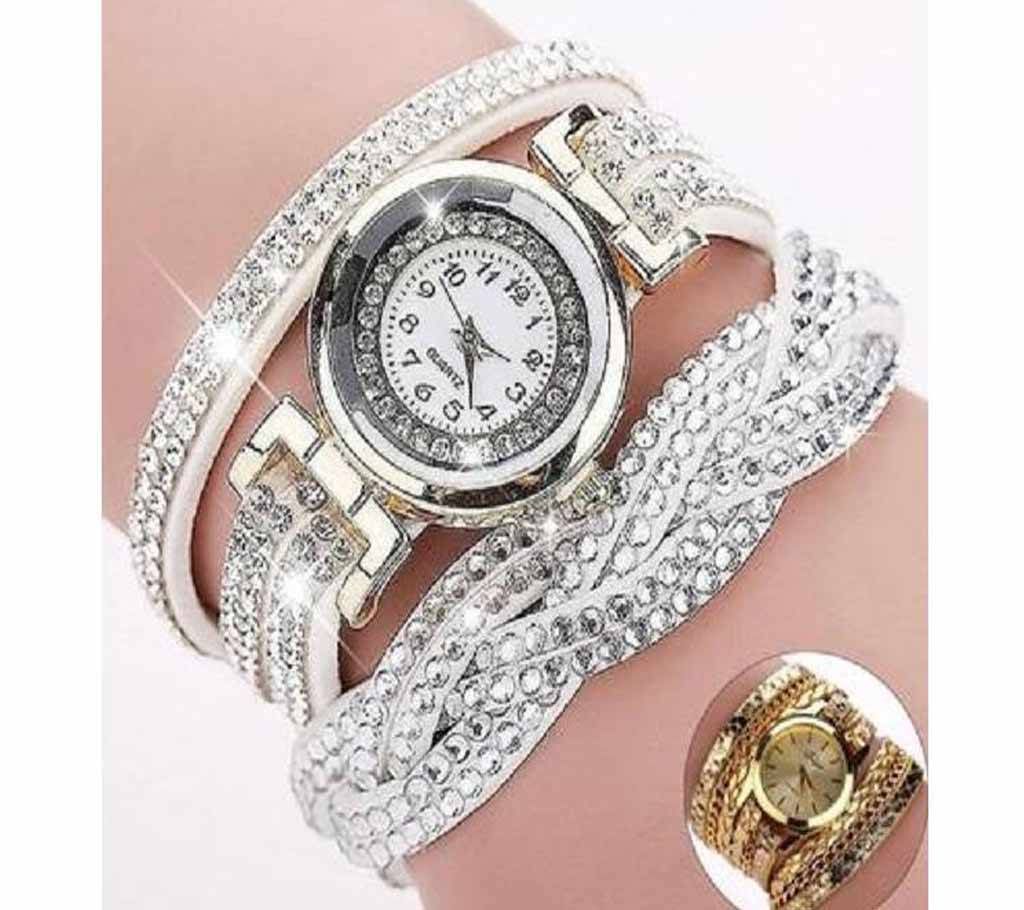 Rhinestone Bracelet Women Watch
