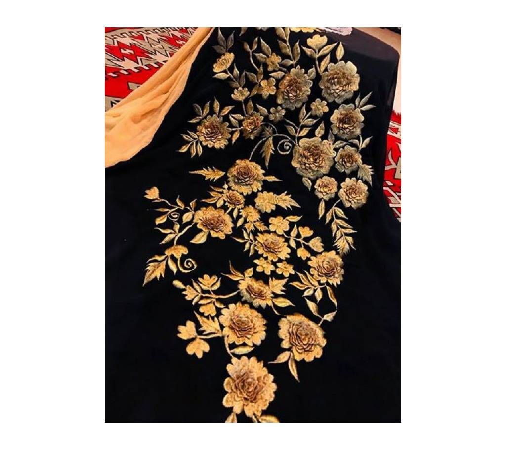 Unstitched Karchupi Georgette Three piece