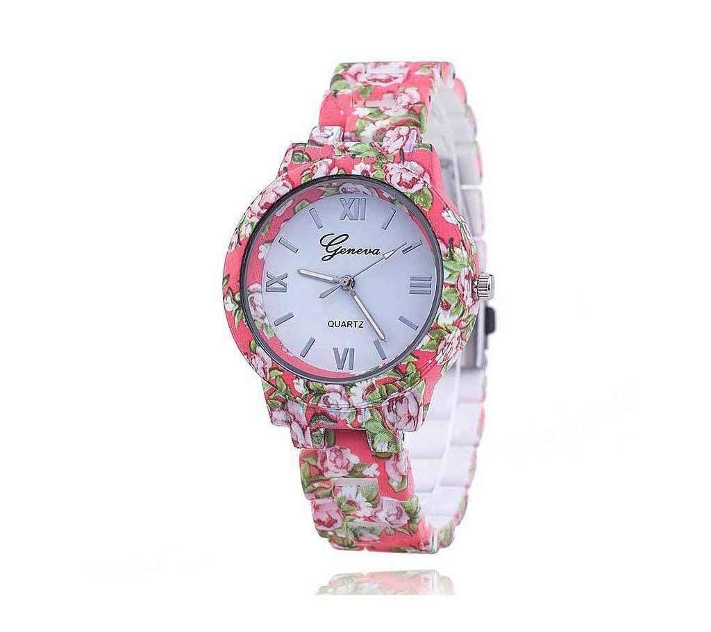 Pink Analog Bracelet Watch for Women
