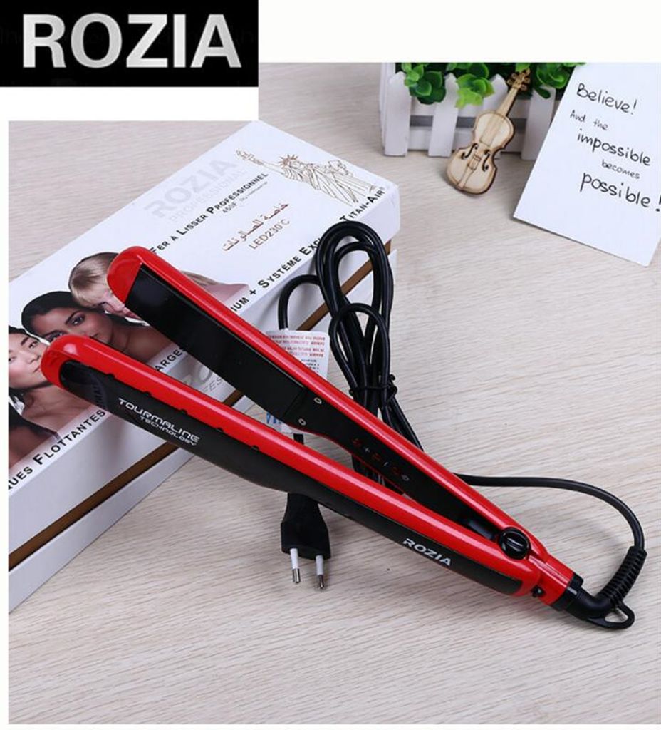 Rozia hair straightener with LCD display