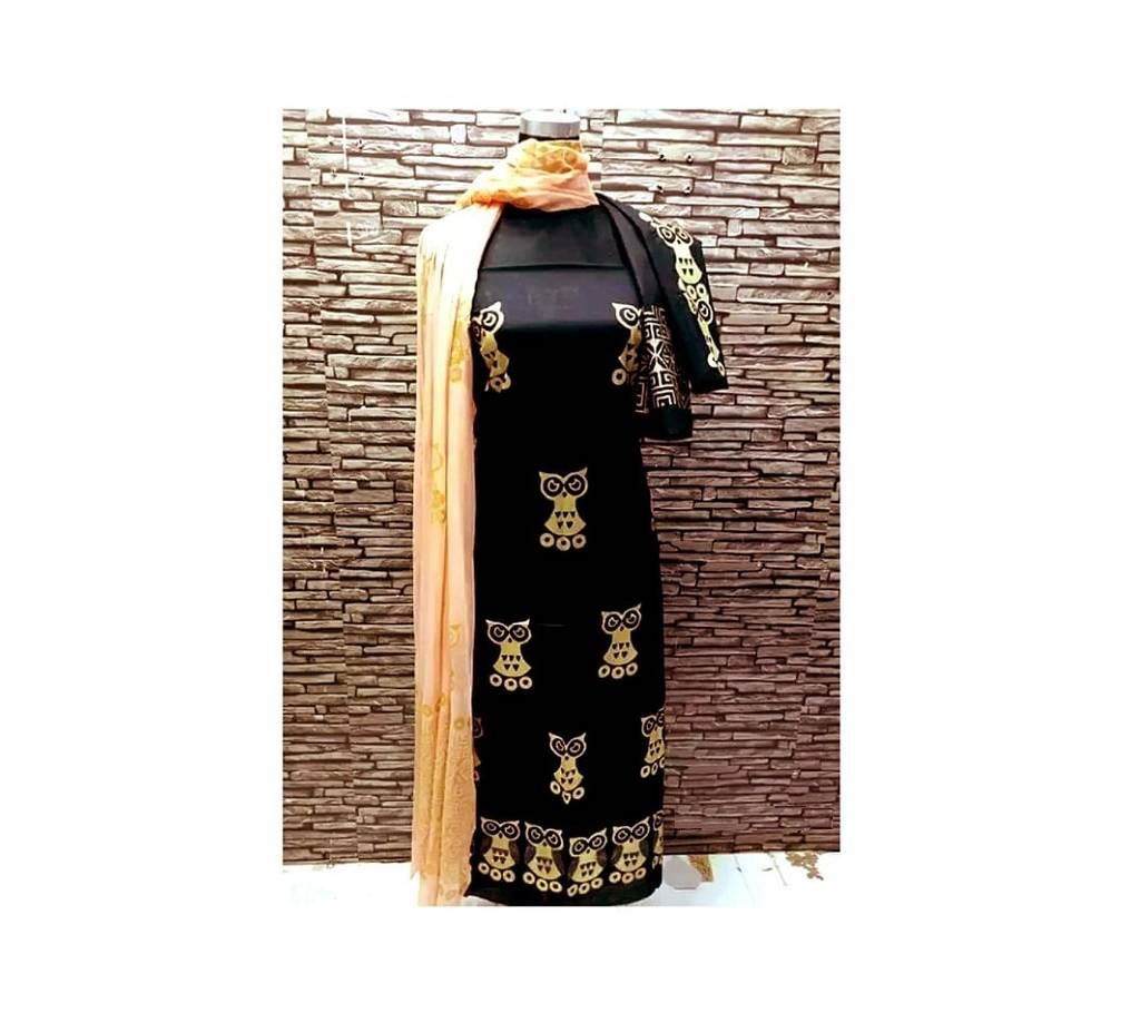 un stitched block printed cotton replica salwar kameez seblock-601