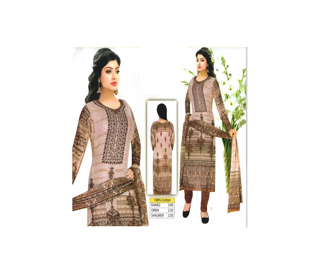 Unstitch  Printed Lawn Three Pcs