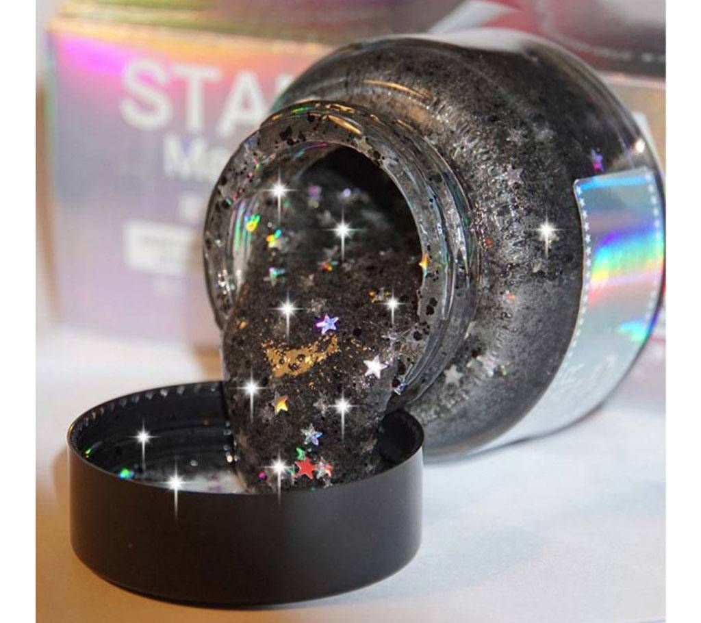 STAR MASK Glitter Gold Peel off Black Face Mask